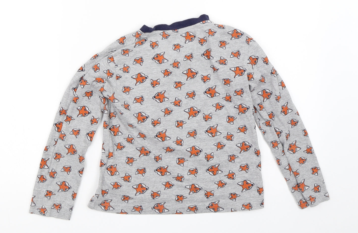 Primark Boys Grey Solid   Pyjama Top Size 7-8 Years