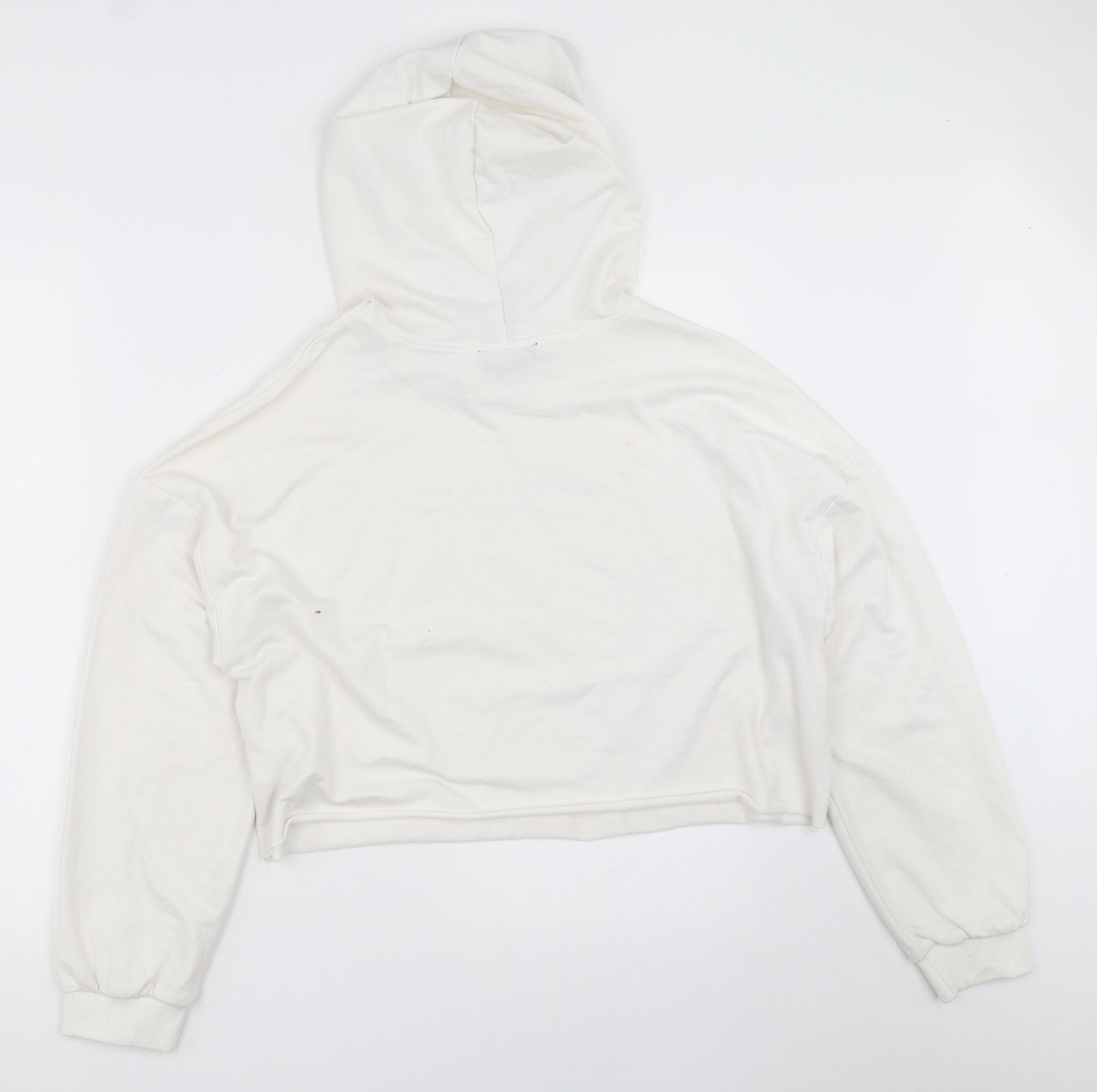 SheIn Womens White   Pullover Hoodie Size L