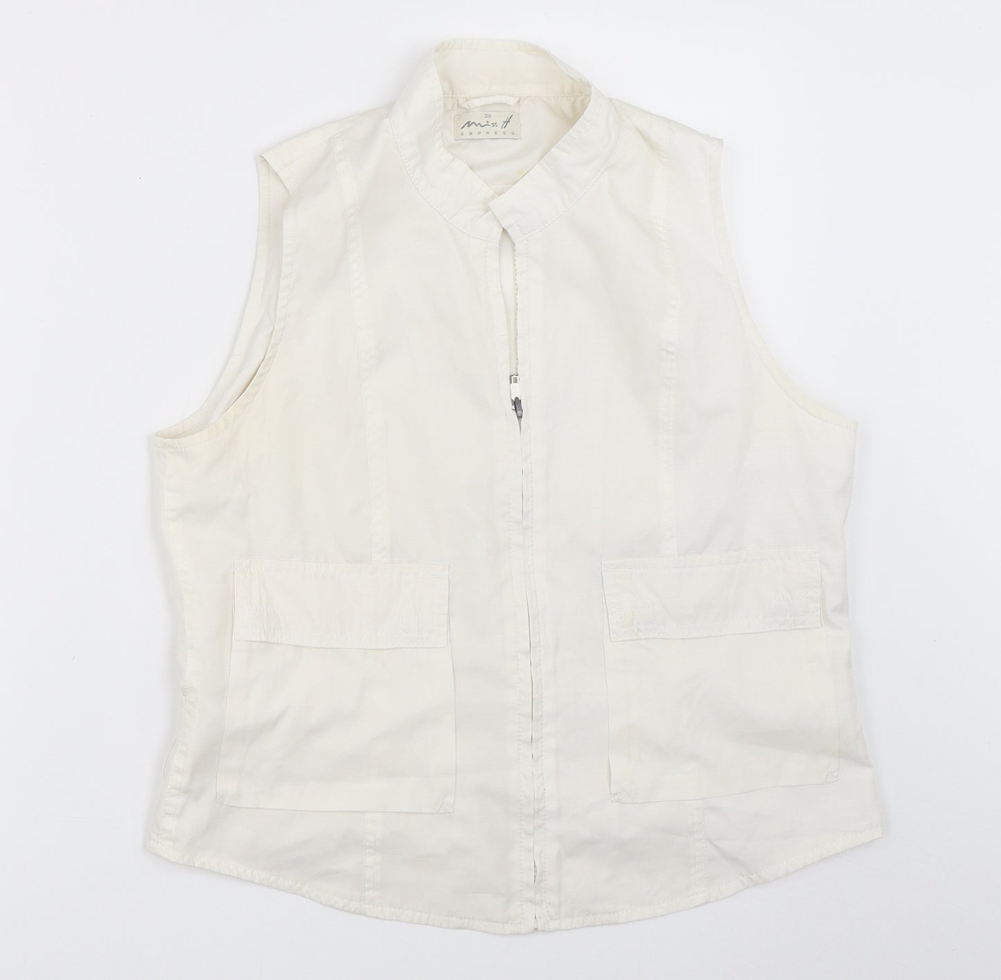 Preworn Womens White   Jacket Waistcoat Size 38