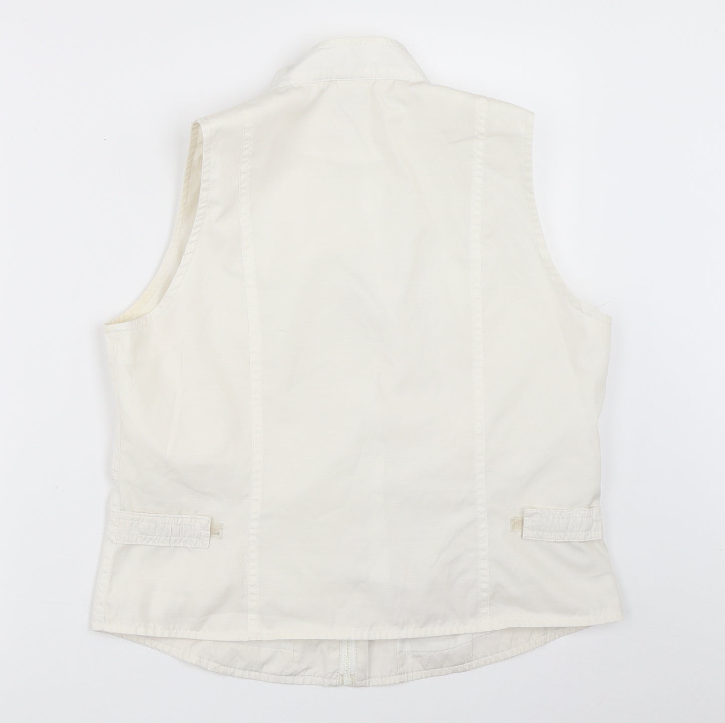 Preworn Womens White   Jacket Waistcoat Size 38