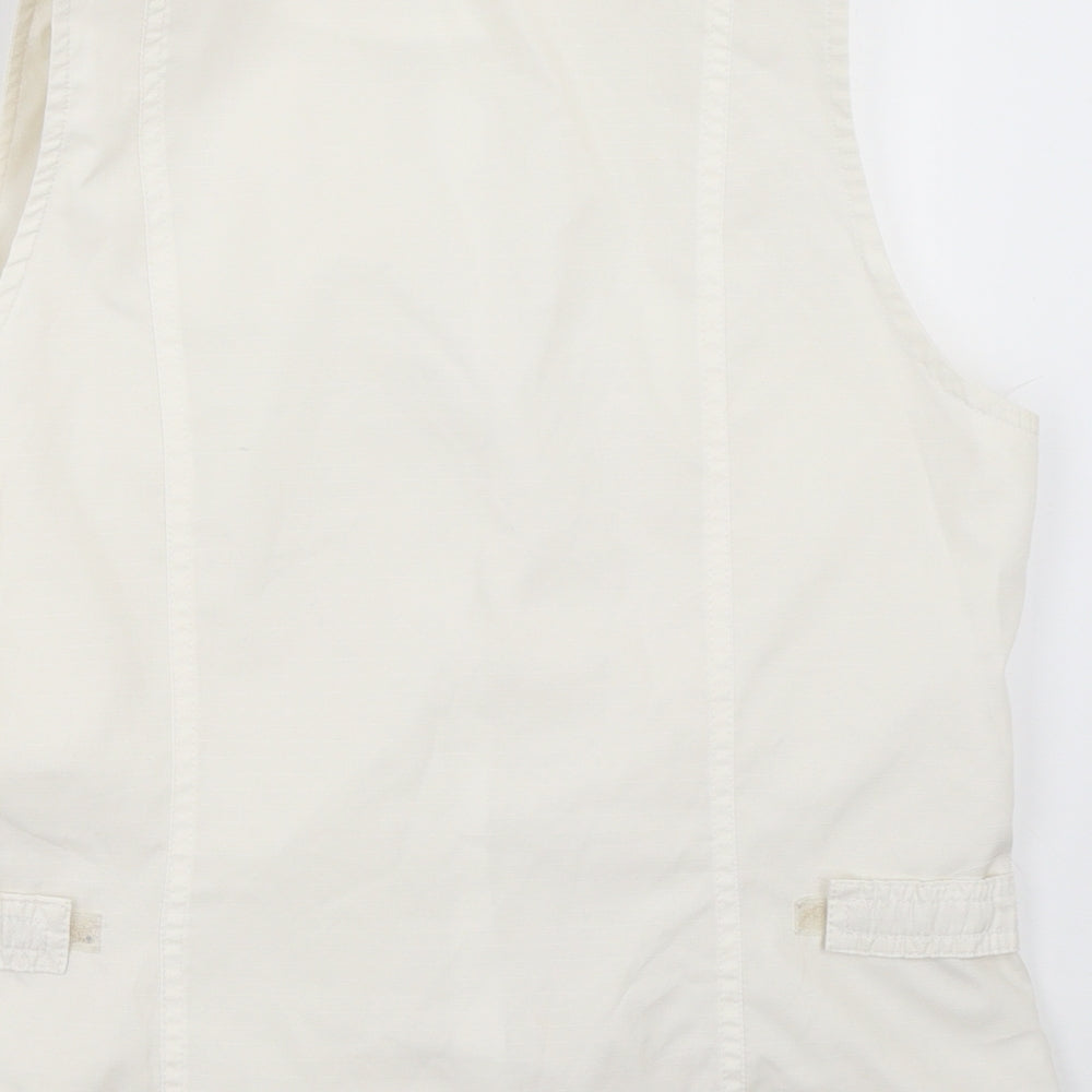 Preworn Womens White   Jacket Waistcoat Size 38