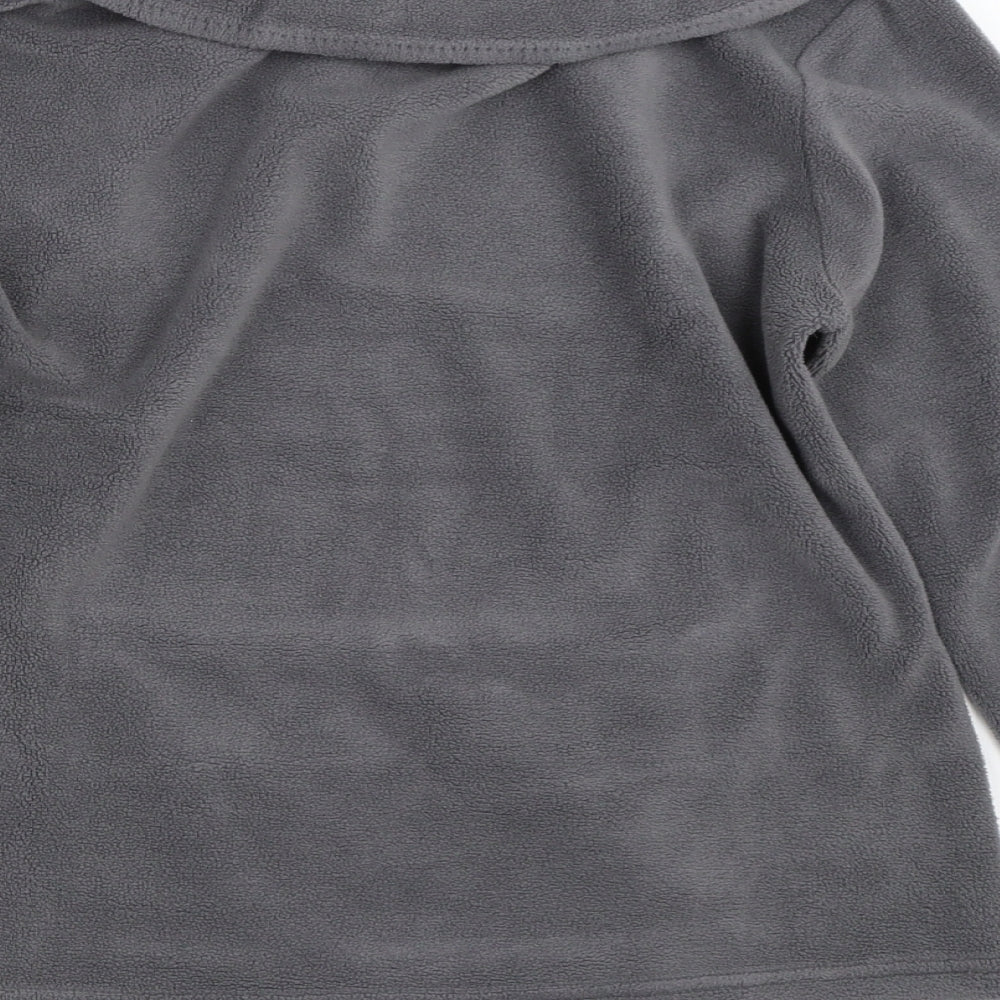 Per Una Womens Grey  Fleece Pullover Jumper Size S