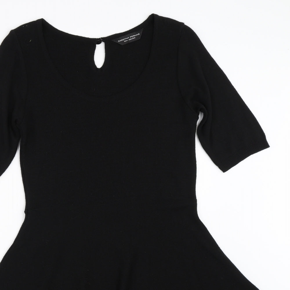 Dorothy Perkins Womens Black   Fit & Flare  Size 12