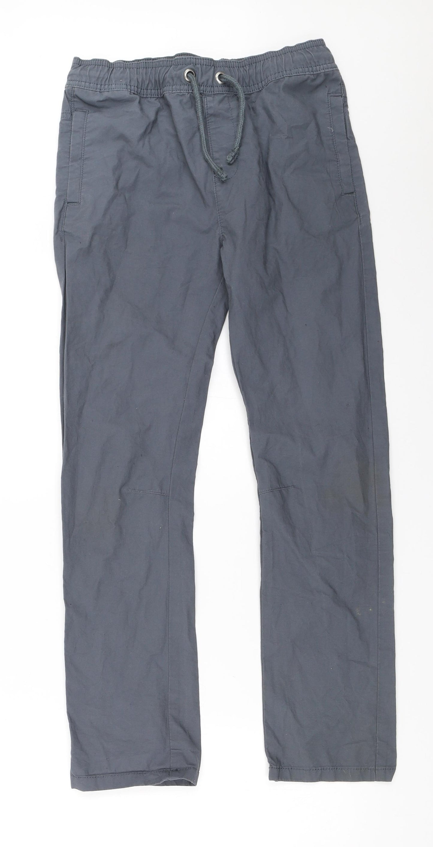 Marks and Spencer Boys Grey   Chino Trousers Size 10-11 Years
