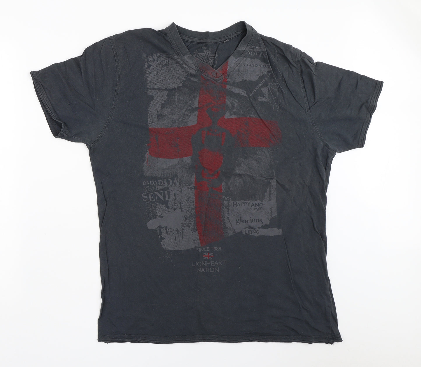 George Mens Grey    T-Shirt Size M