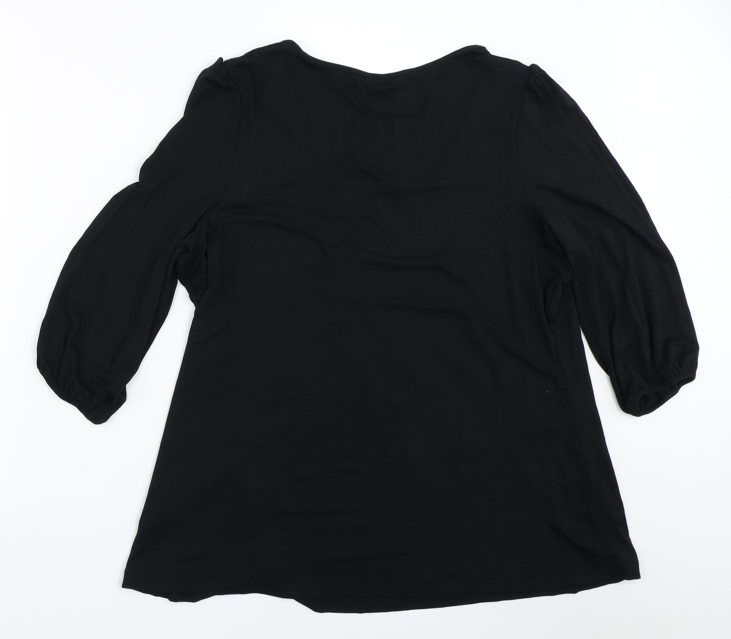 Marks and Spencer Womens Black   Basic T-Shirt Size 16