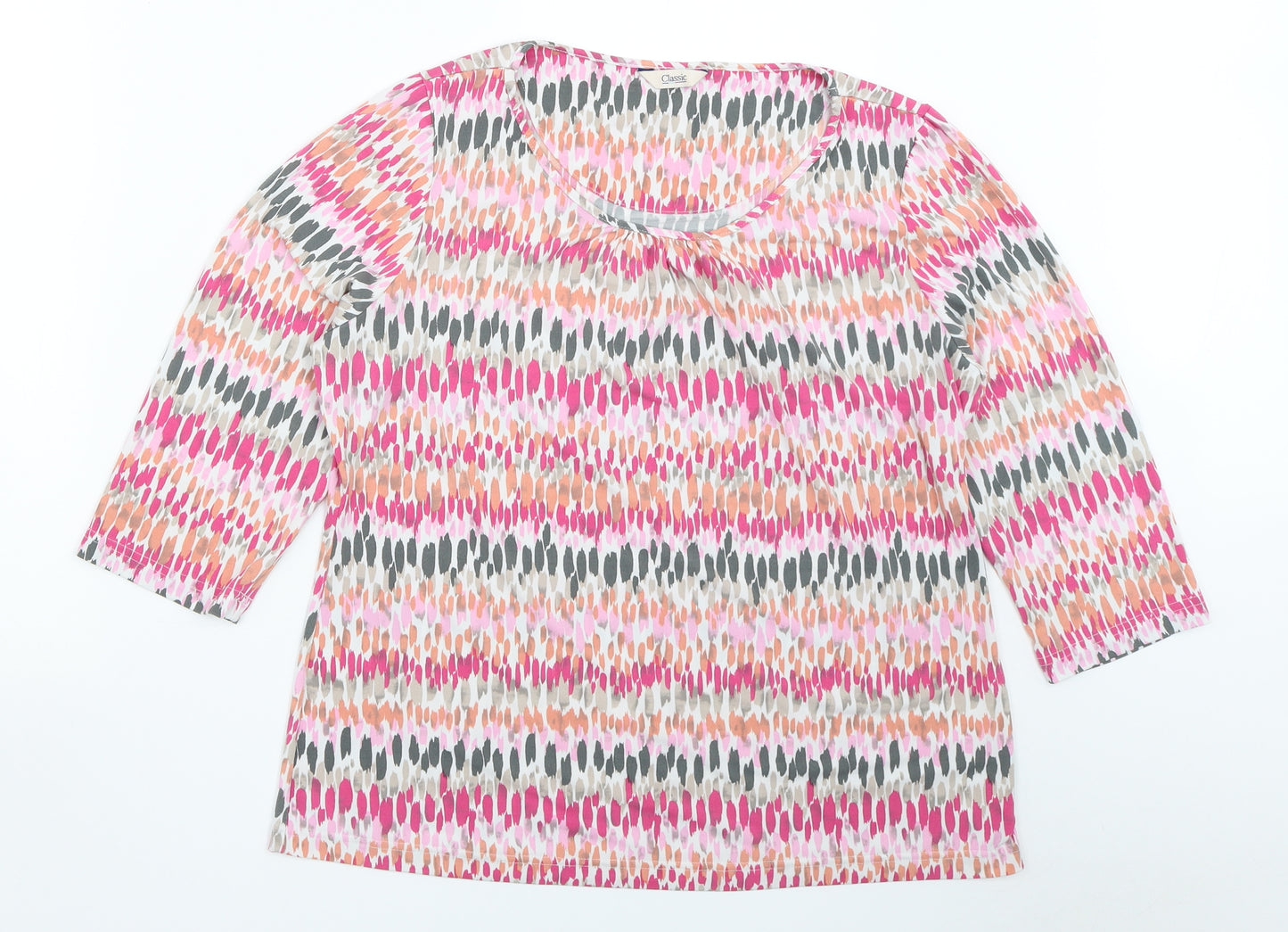 Marks and Spencer Womens Pink   Basic T-Shirt Size 16