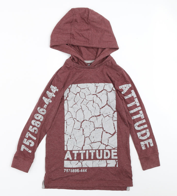 F&F Boys Red   Pullover Hoodie Size 6-7 Years