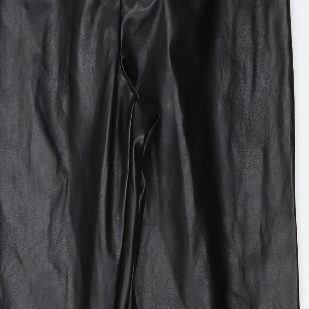 Missguided Womens Black   Trousers  Size 8 L31 in