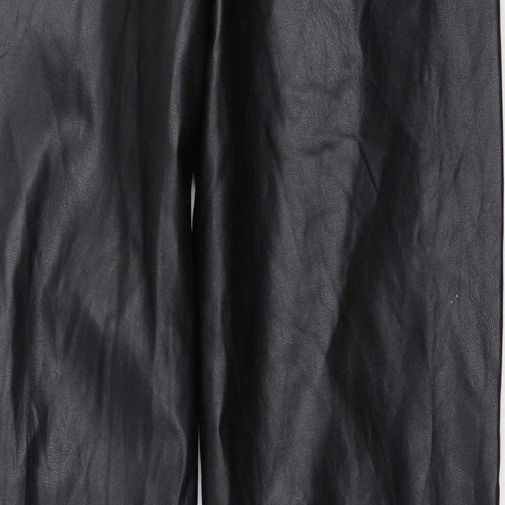 Missguided Womens Black   Trousers  Size 8 L31 in