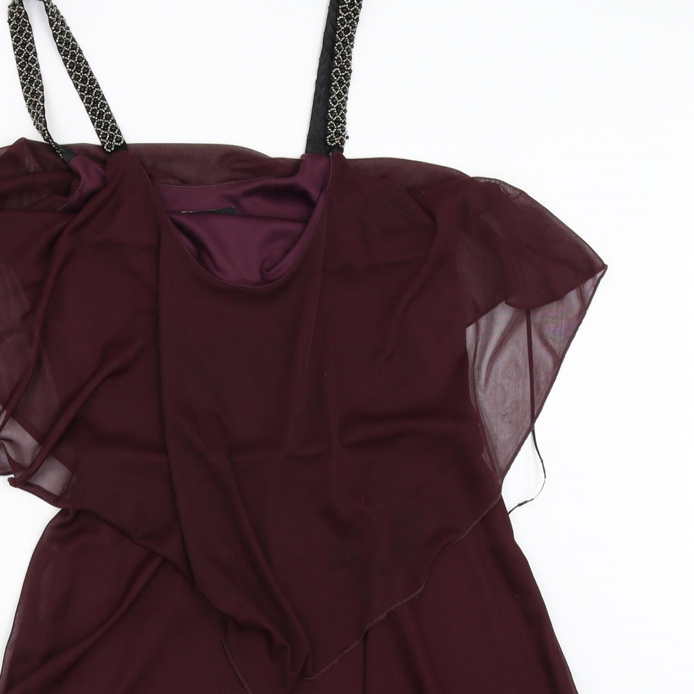 New Look Womens Purple   Fit & Flare  Size 12