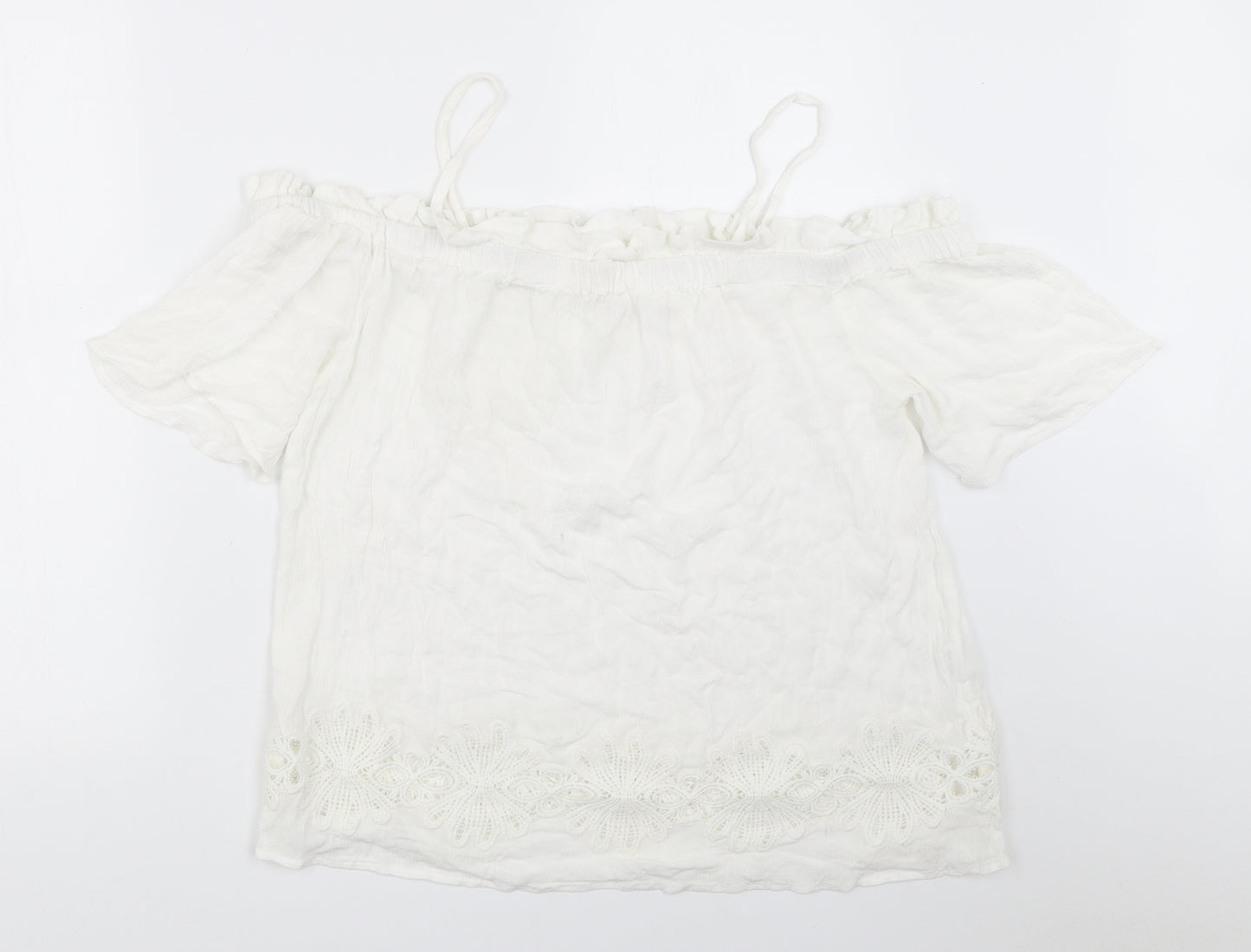 River Island Womens White   Basic Blouse Size 10