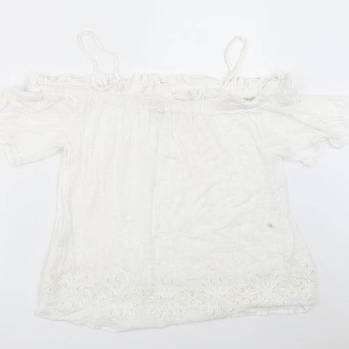 River Island Womens White   Basic Blouse Size 10