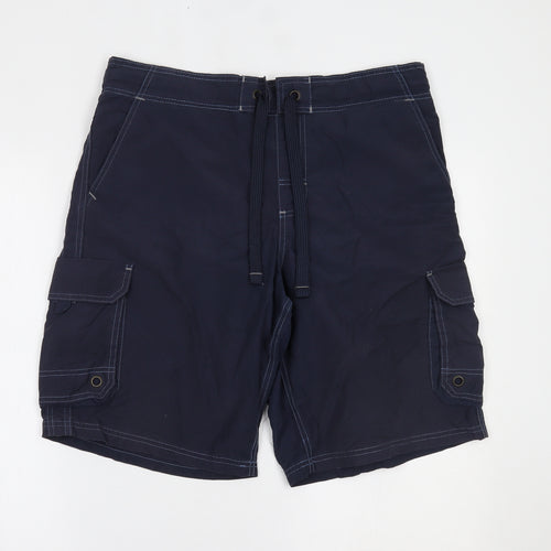 Marks and Spencer Mens Blue   Sweat Shorts Size L
