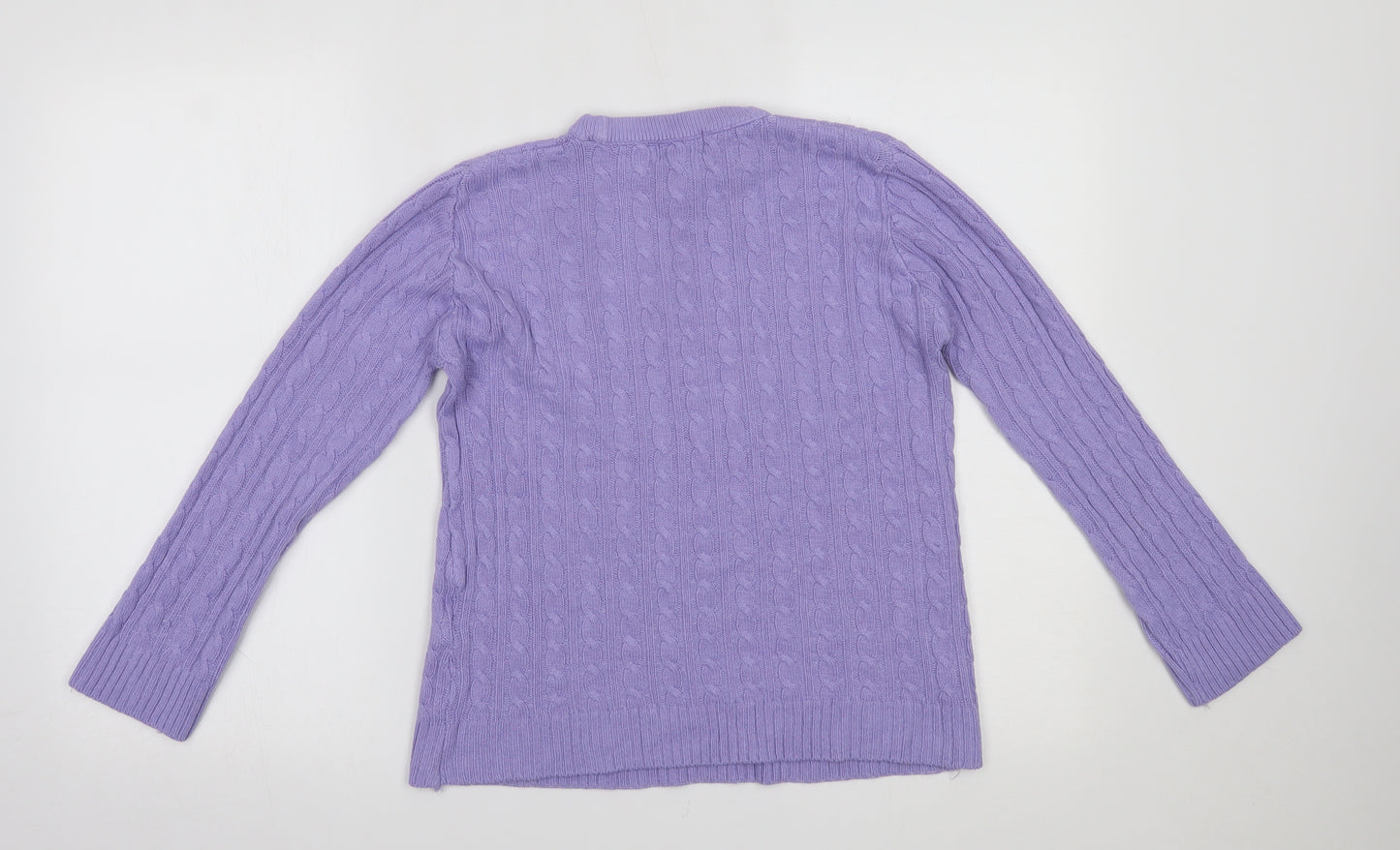 CHIC Womens Purple   Pullover Jumper Size M