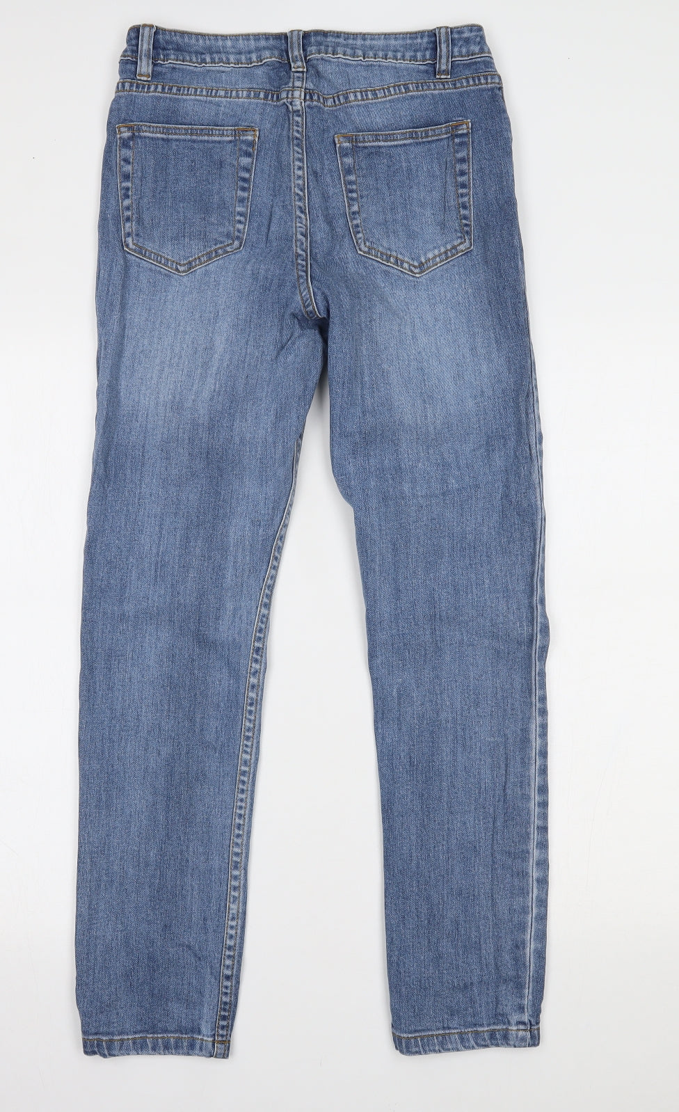 Nutmeg Womens Blue  Denim Straight Jeans Size 8 L28 in