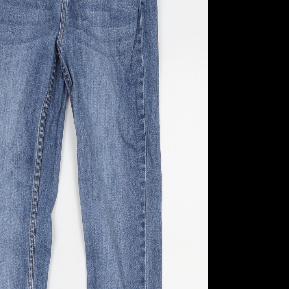 Nutmeg Womens Blue  Denim Straight Jeans Size 8 L28 in