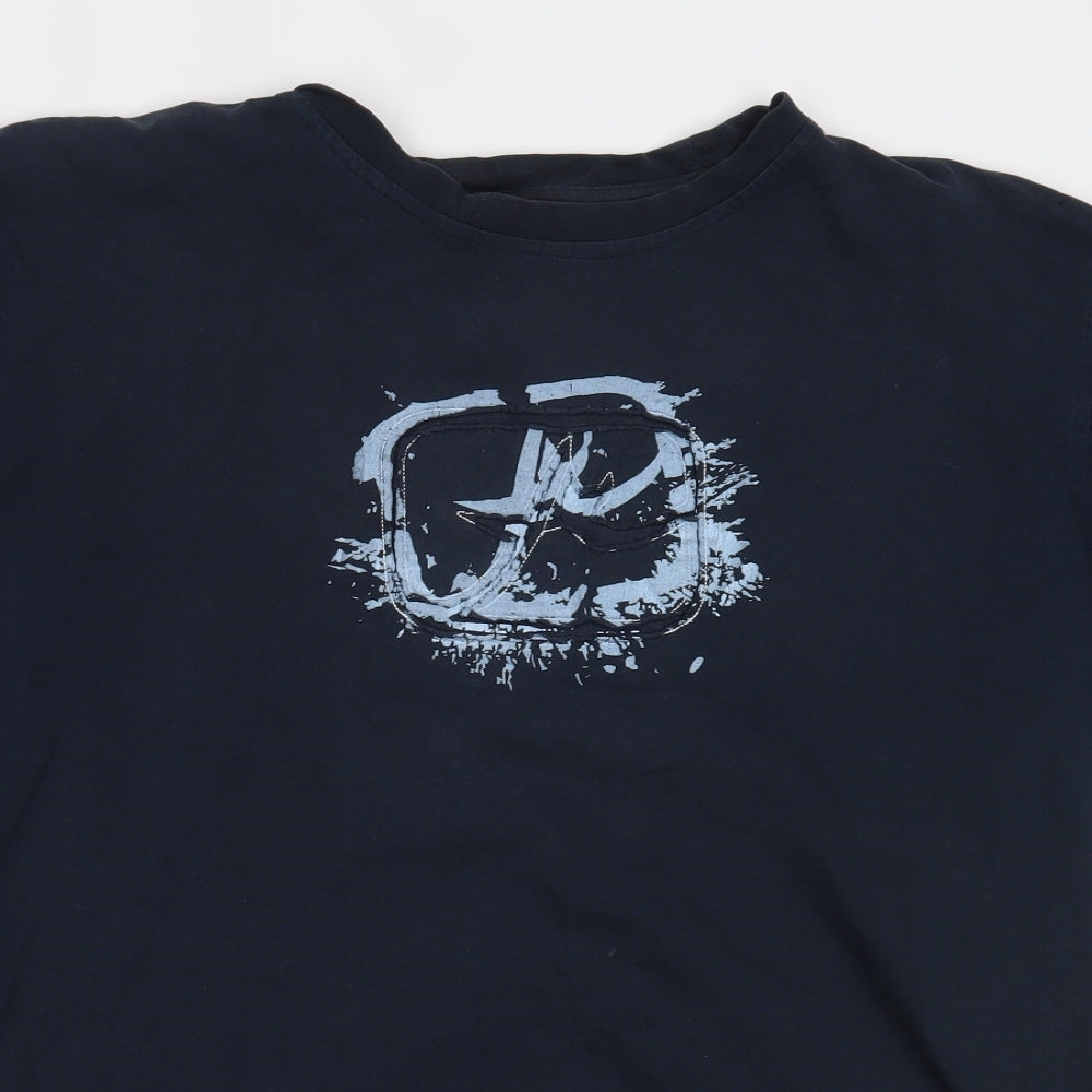 Aloha Mens Blue    T-Shirt Size 2XL