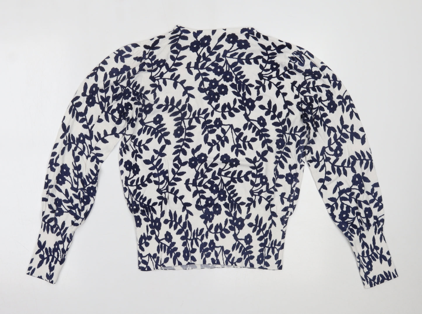 Marks and Spencer Womens Blue Floral  Basic Blouse Size 12