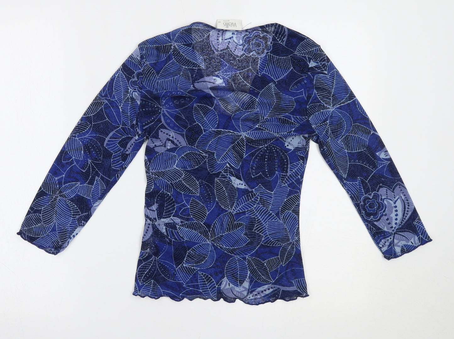 Wallis Womens Blue   Basic Blouse Size 10