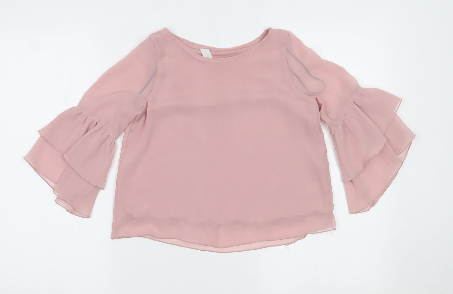 H&M Girls Pink   Basic Blouse Size 9-10 Years