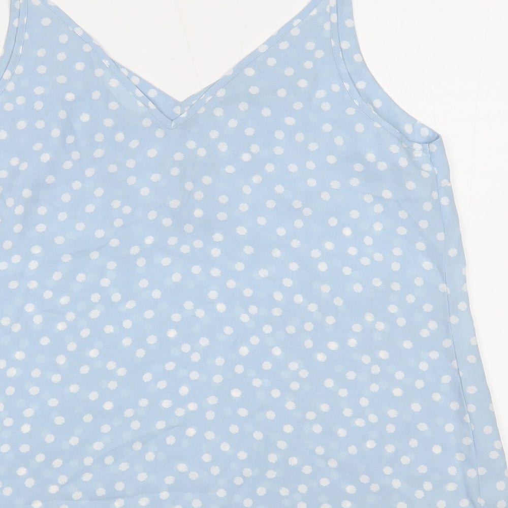 Primark Womens Blue Polka Dot  Camisole Tank Size 14