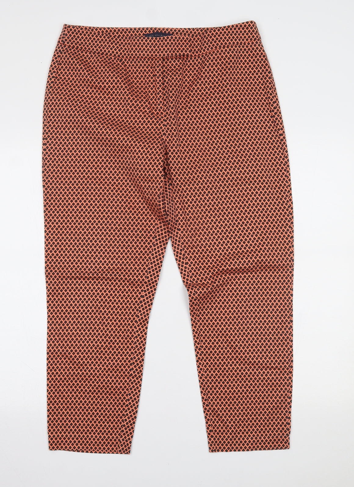 Marks and Spencer Womens Orange   Trousers  Size 14 L25 in