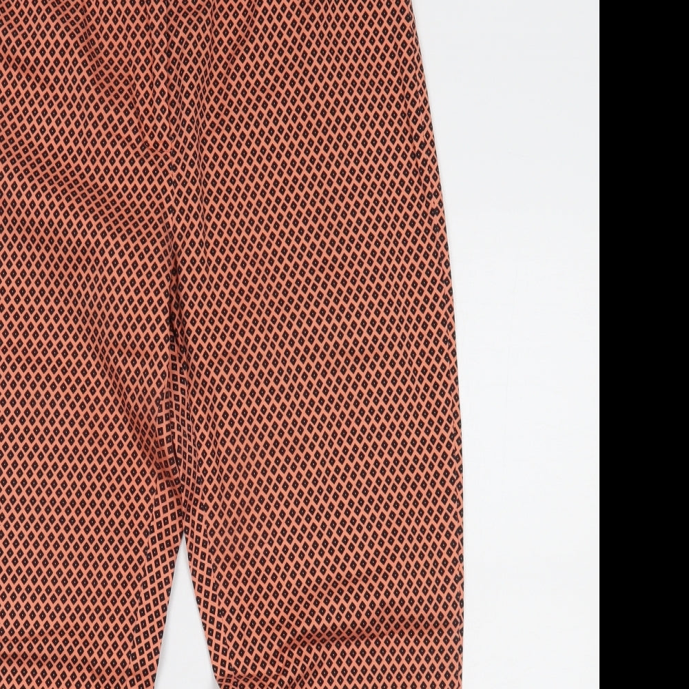 Marks and Spencer Womens Orange   Trousers  Size 14 L25 in