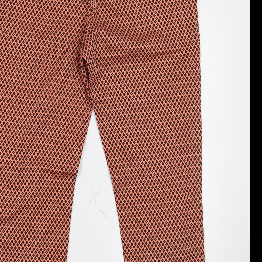 Marks and Spencer Womens Orange   Trousers  Size 14 L25 in