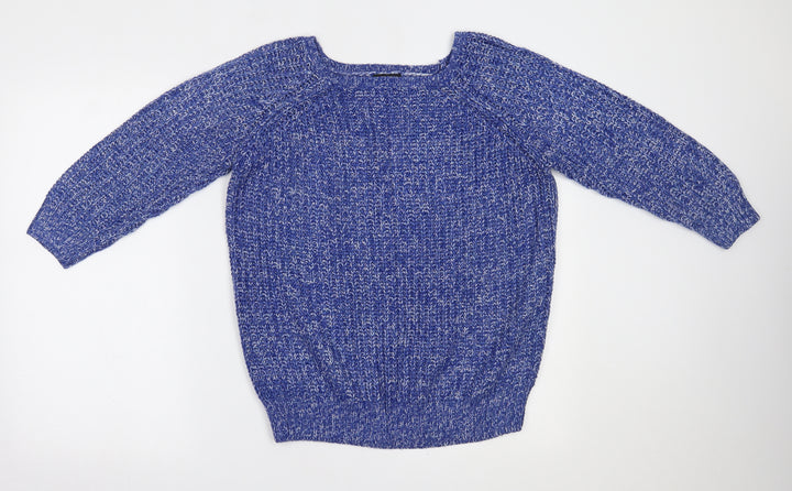 F&F Womens Blue Pullover Jumper Size 10