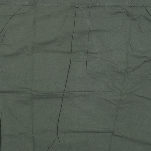 Melka Casual Mens Green    Button-Up Size L