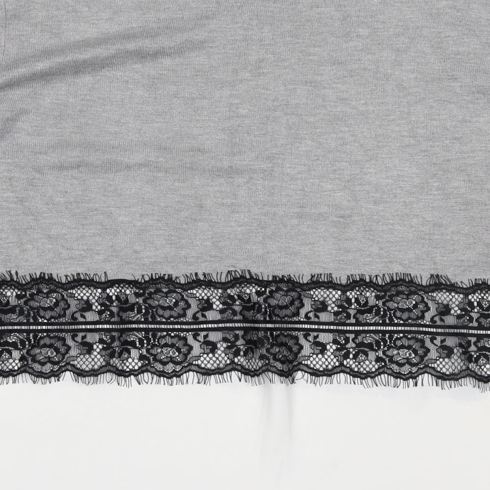 Peacocks Womens Grey   Basic Blouse Size 12