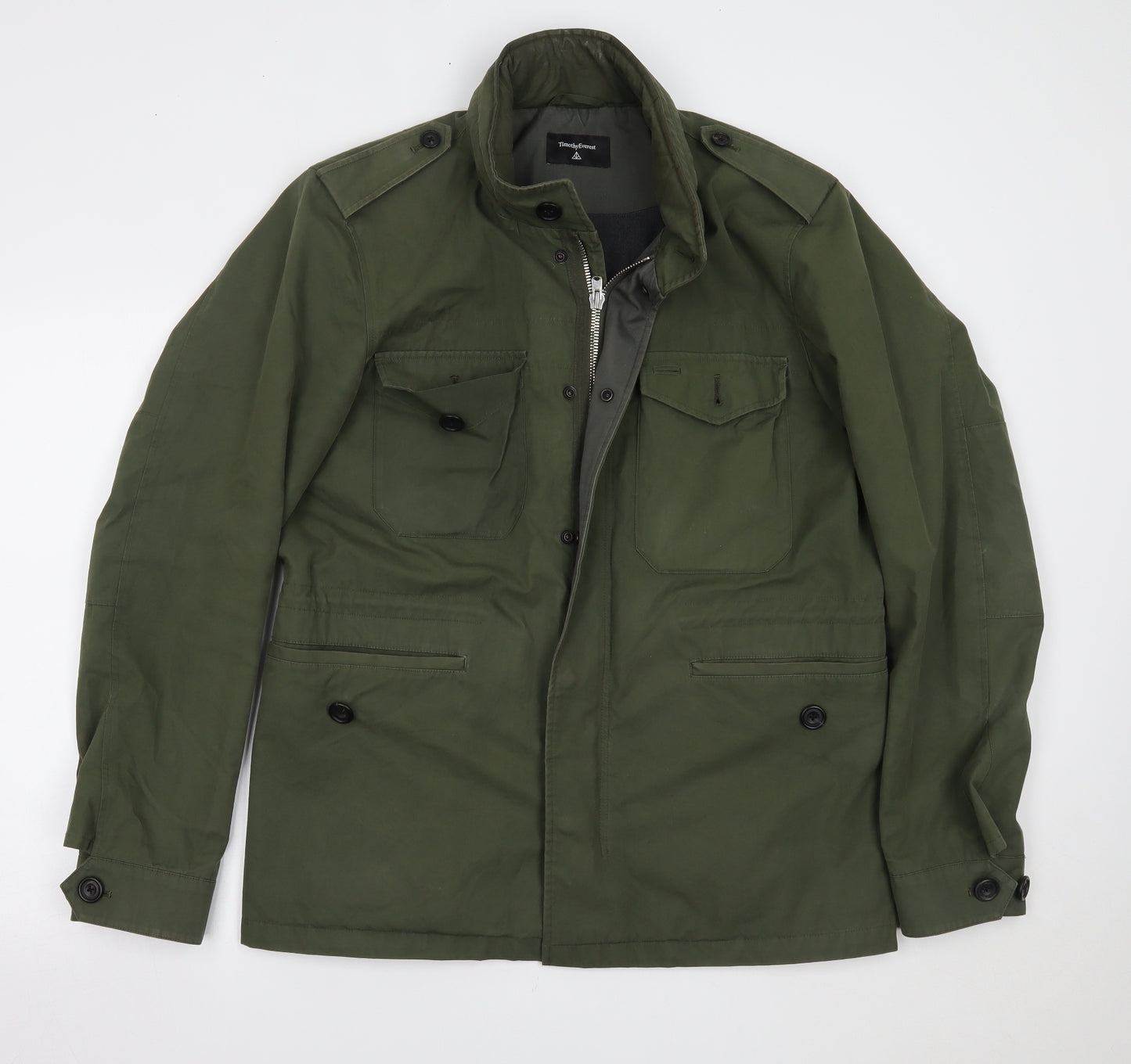 timothy everest Mens Green   Overcoat Coat Size M