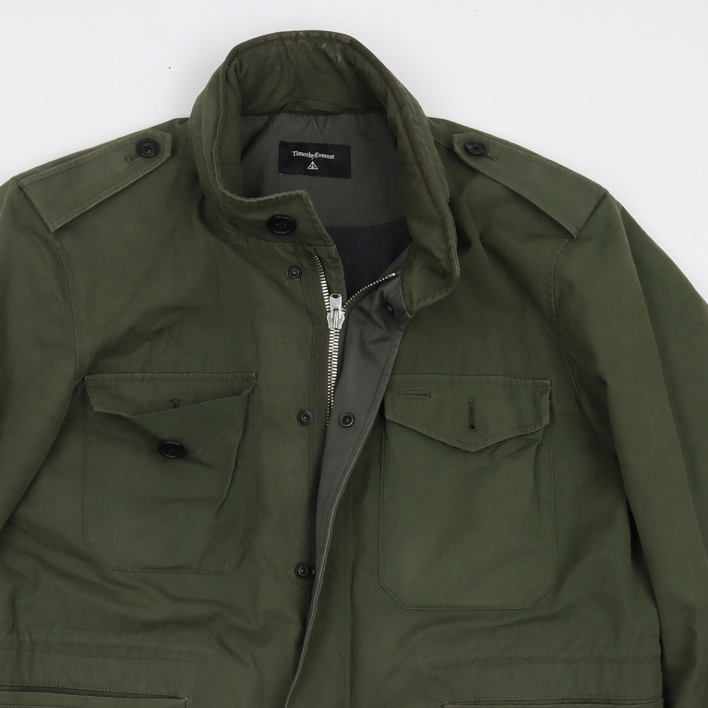 timothy everest Mens Green   Overcoat Coat Size M