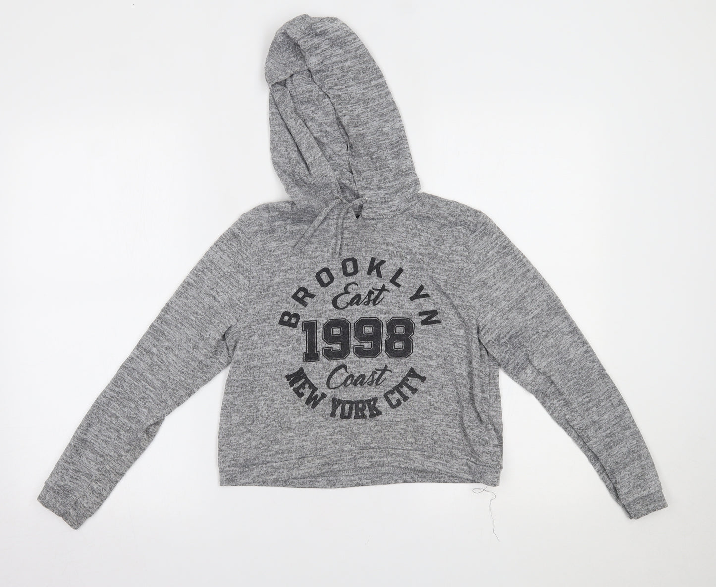 New Look Girls Grey   Pullover Hoodie Size 10-11 Years