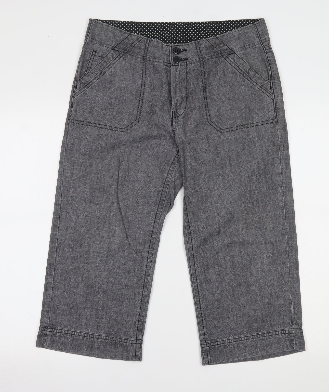 Marks and Spencer Womens Grey   Culotte Shorts Size 12