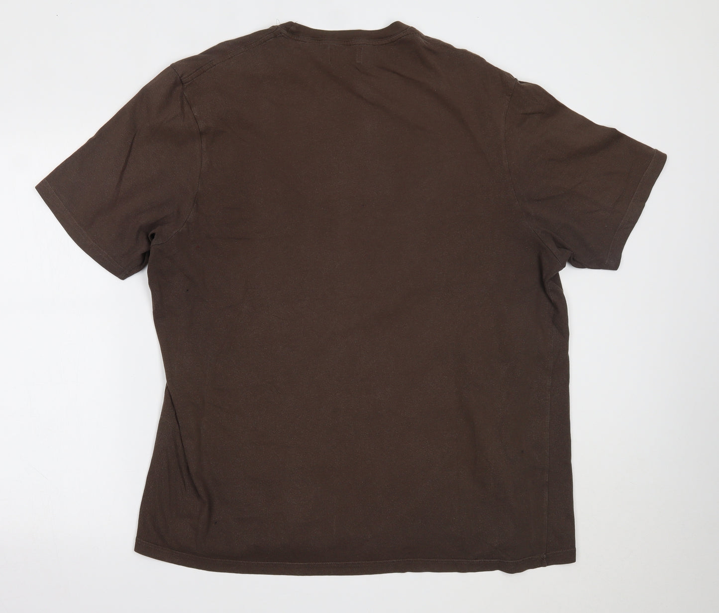 Marks and Spencer Mens Brown    T-Shirt Size XL