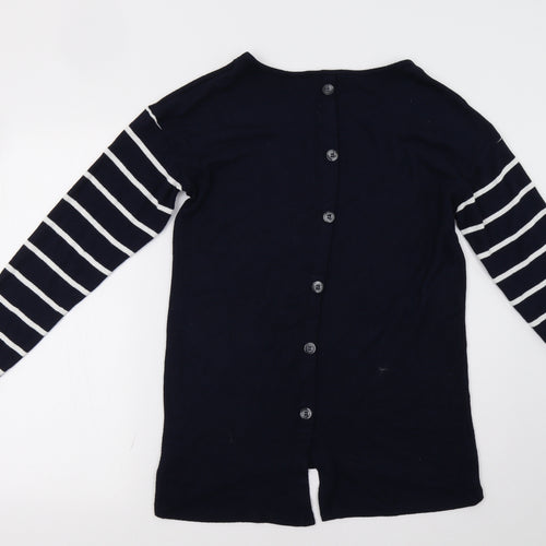 NEXT Womens Blue Striped  Pullover Jumper Size 12