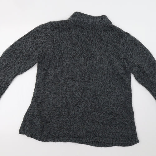 BM Womens Grey   Cardigan Jumper Size M