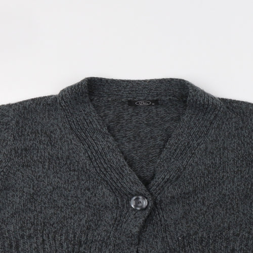 BM Womens Grey   Cardigan Jumper Size M