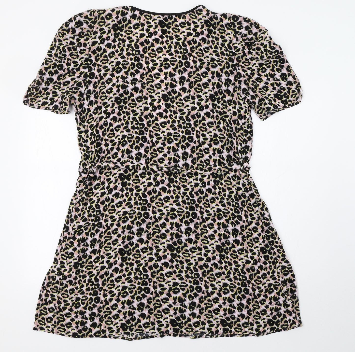 Topshop Womens Multicoloured Animal Print  Tunic Blouse Size 12