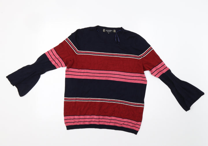 Principles Womens Multicoloured Striped  Pullover Jumper Size 14