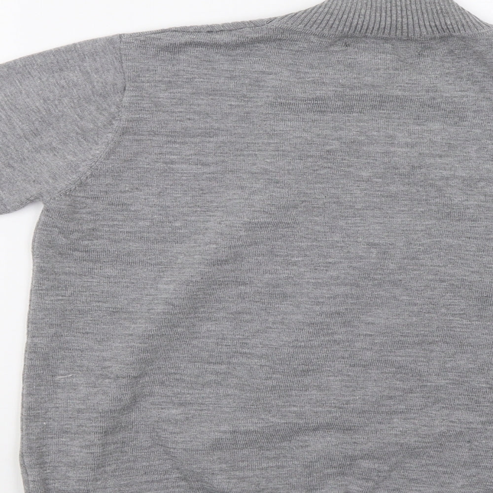 Lian Womens Grey   Pullover Jumper Size M  - Sequin Detail