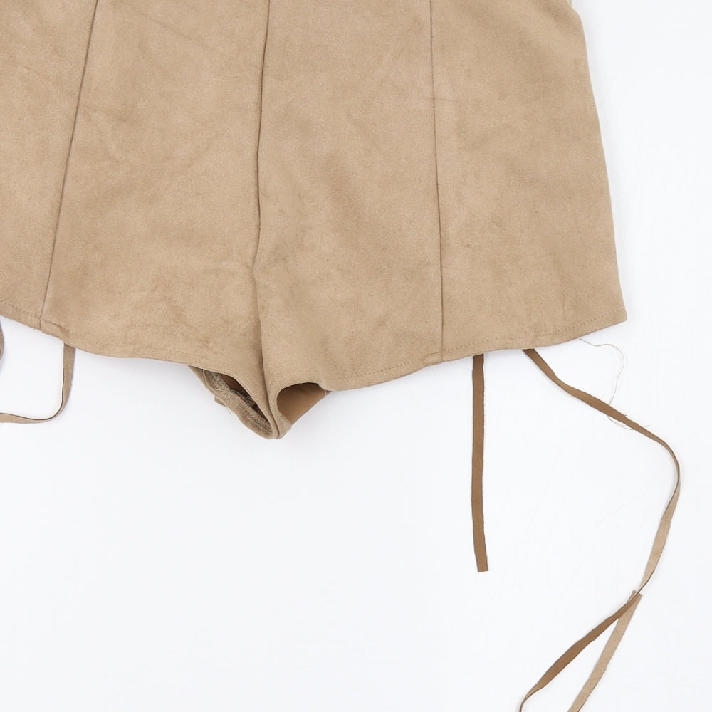 In the Style Womens Beige   Hot Pants Shorts Size 10