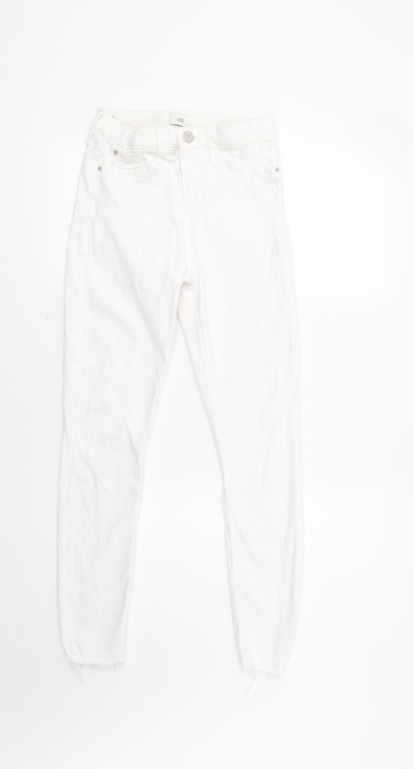 River Island Womens White   Skinny Jeans Size 10 L28 in