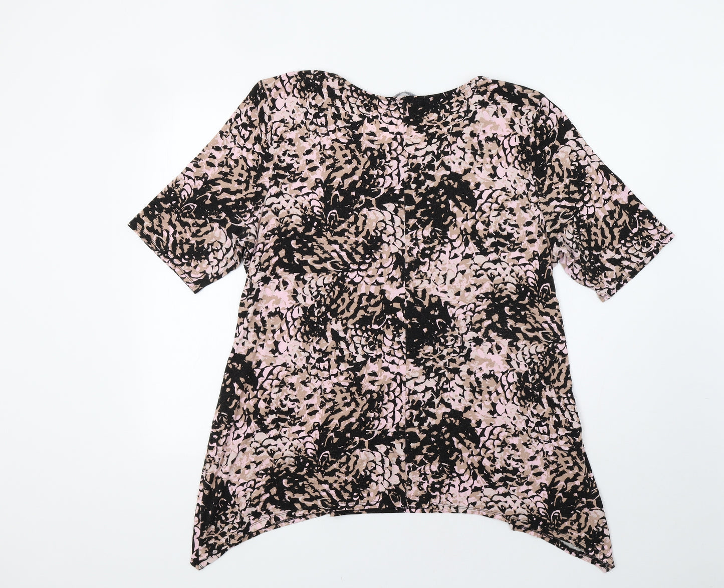 Bonmarche Womens Pink Animal Print  Basic Blouse Size 20