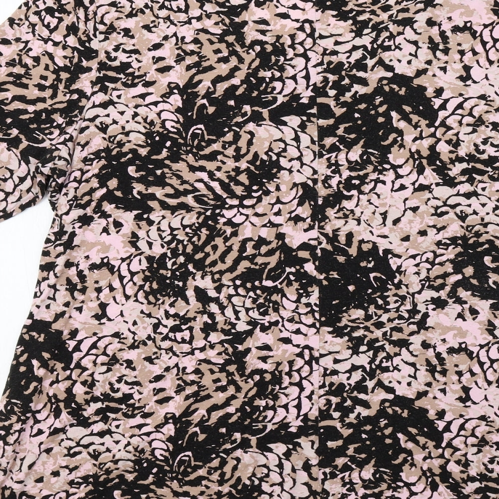 Bonmarche Womens Pink Animal Print  Basic Blouse Size 20