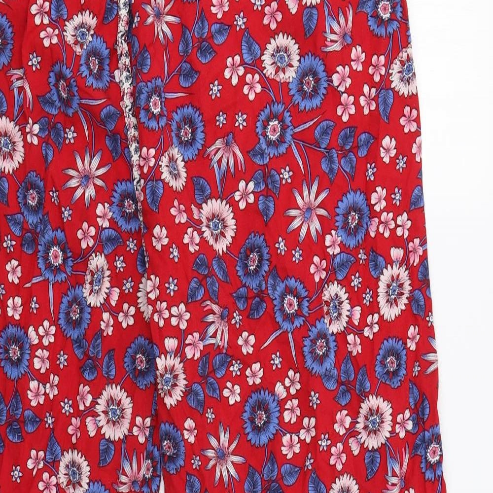 Matalan Womens Red Floral   Pyjama Pants Size L
