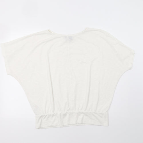 New Look Womens White   Basic Blouse Size L
