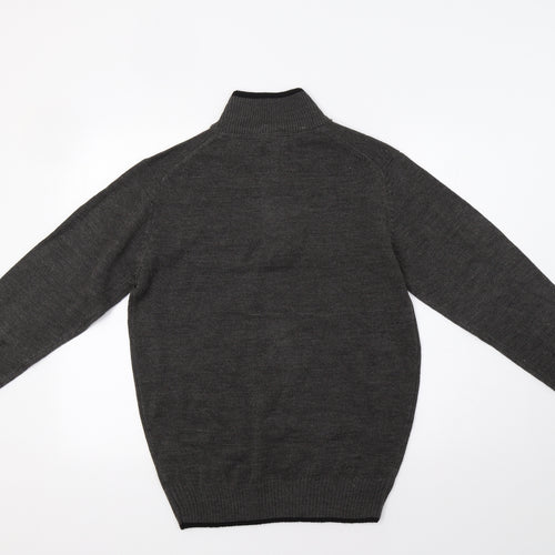 Norsons Mens Grey   Henley Jumper Size M